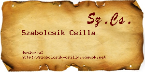 Szabolcsik Csilla névjegykártya